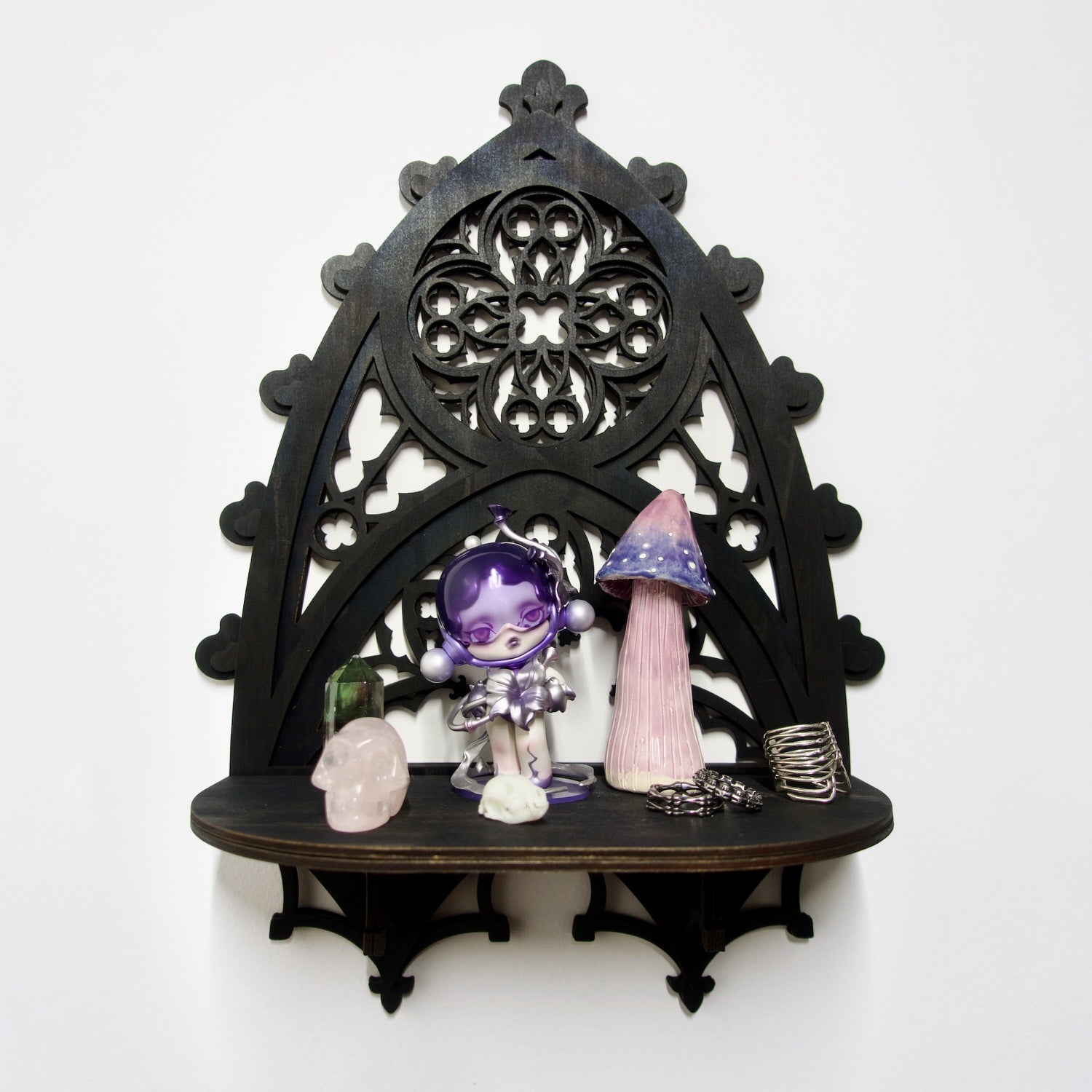 Gothic Cathedral Large Arch Curio Shelf