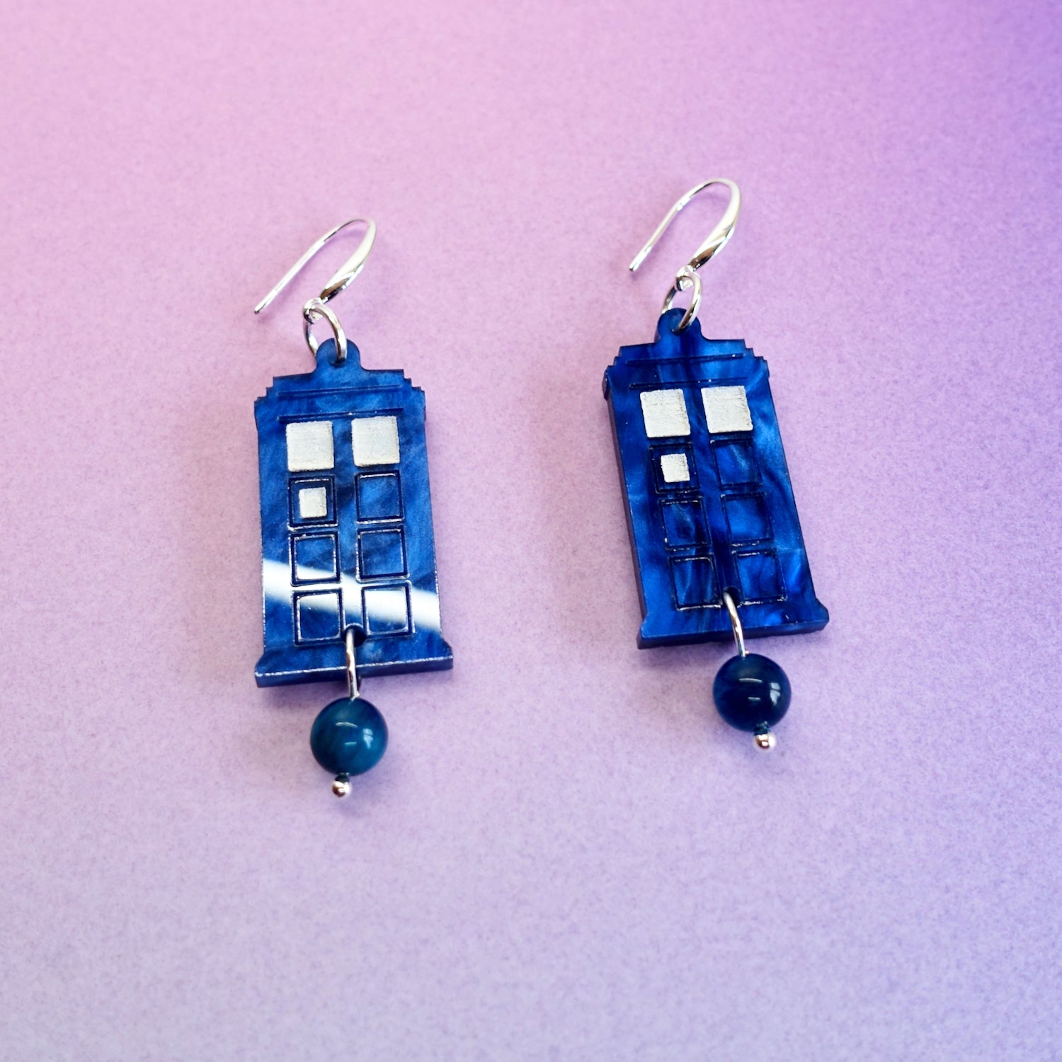 cute doctor who tardis earrings