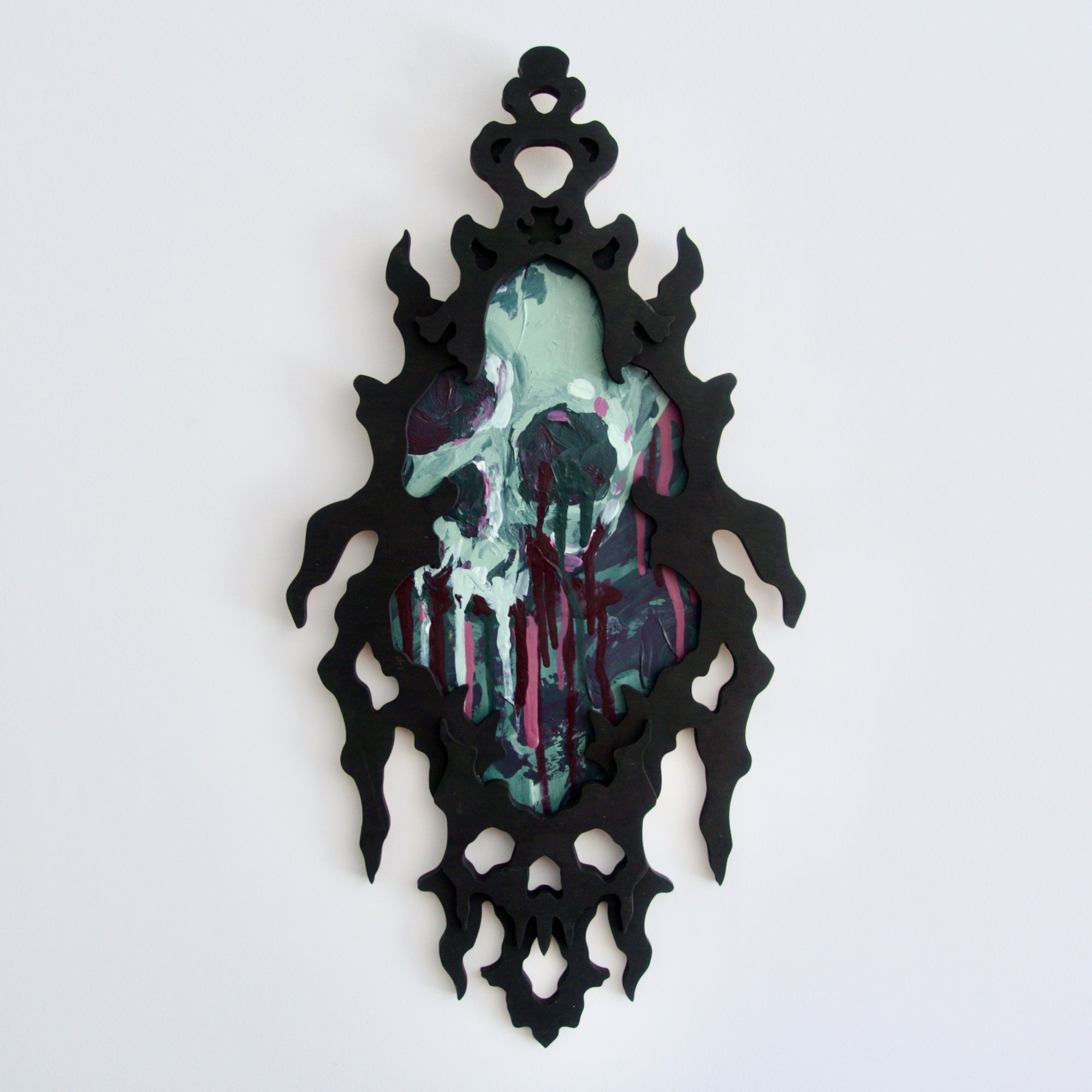 Skull Obscura Acrylic Painting #3