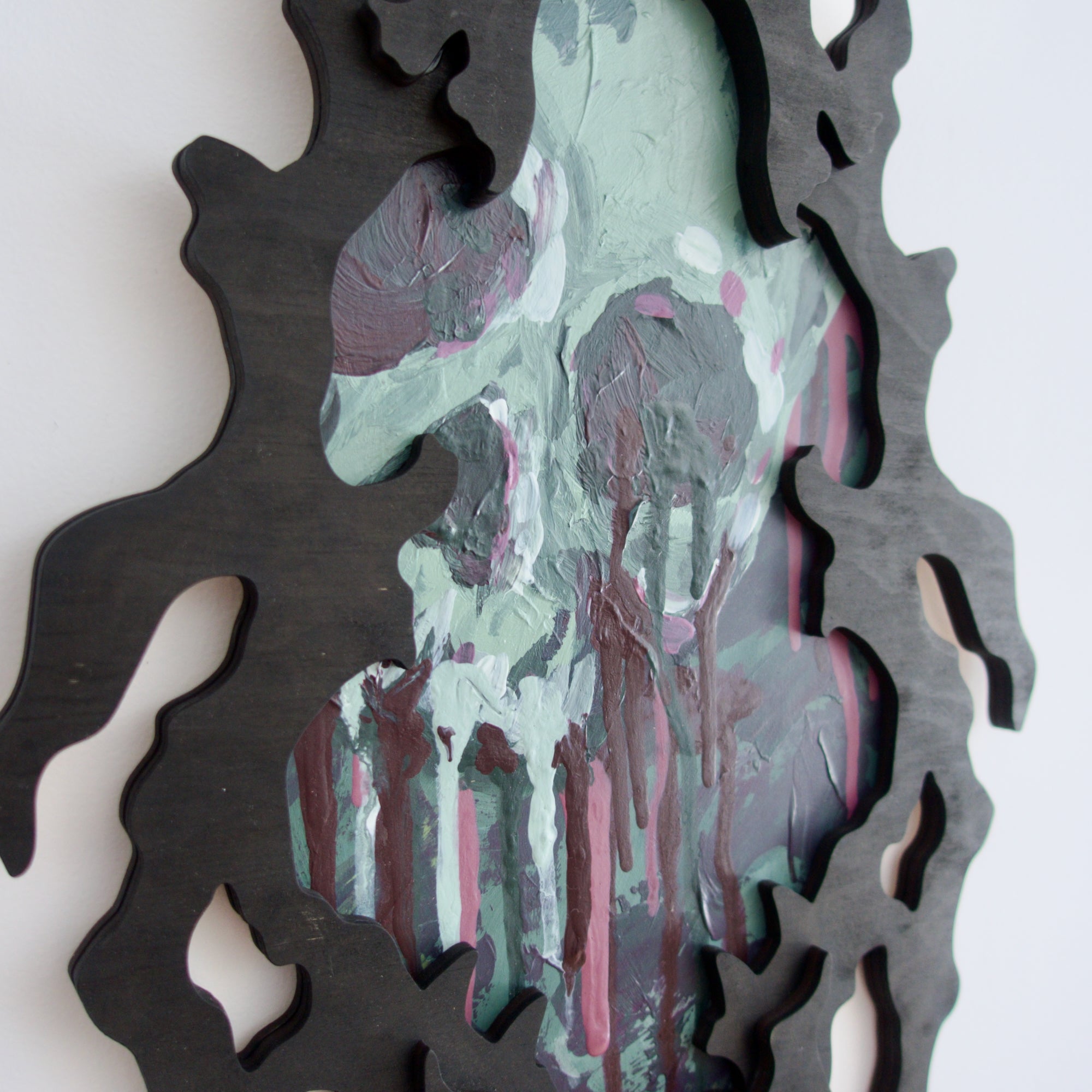 Skull Obscura Acrylic Painting #3