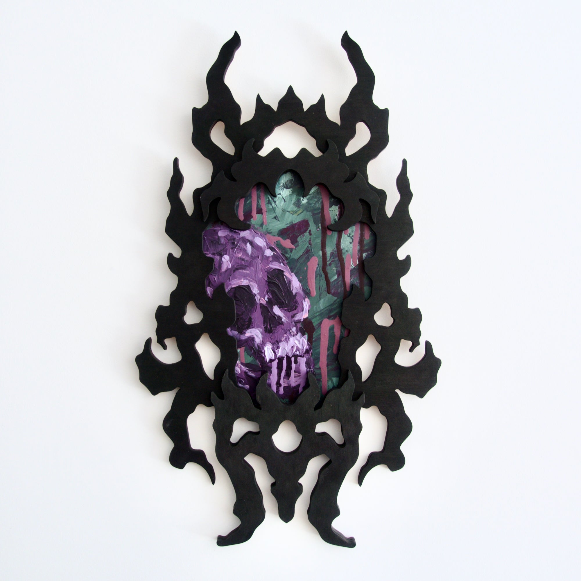 Skull Obscura Acrylic Painting #4