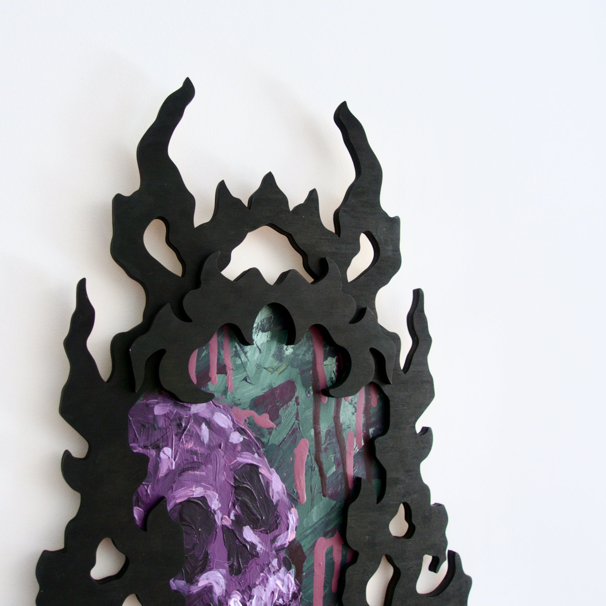 Skull Obscura Acrylic Painting #4