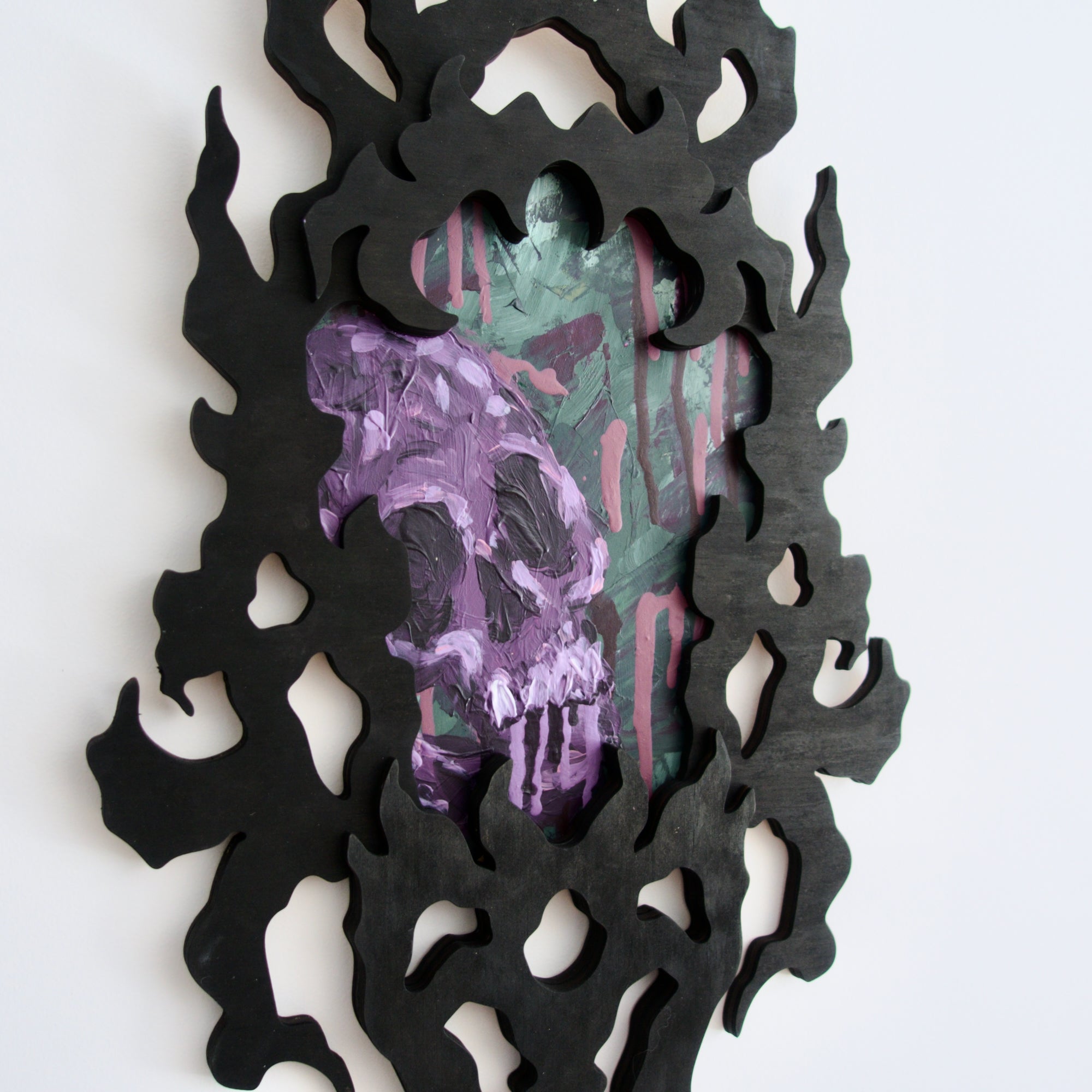 Skull Obscura Acrylic Painting #4