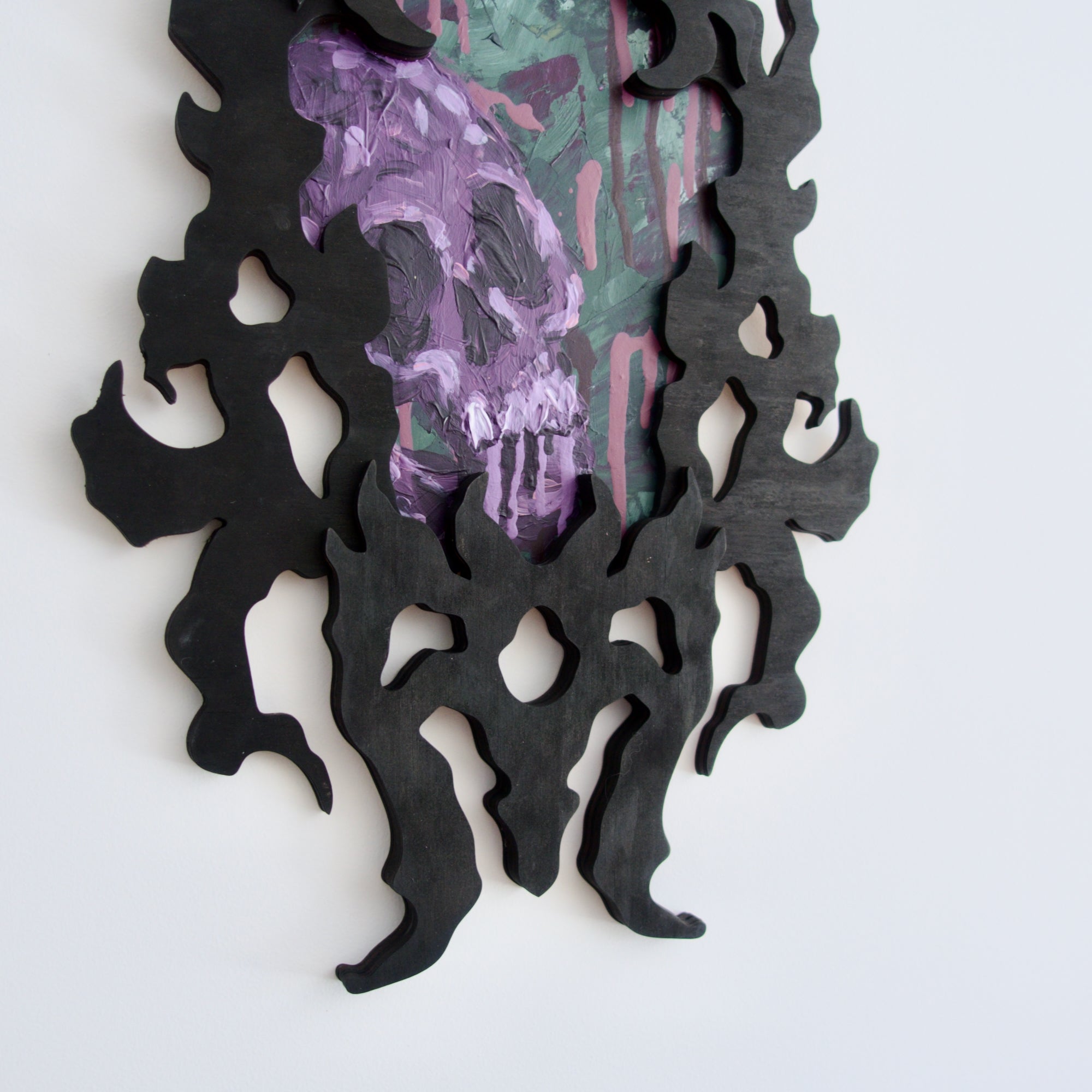 Skull Obscura Acrylic Painting #4