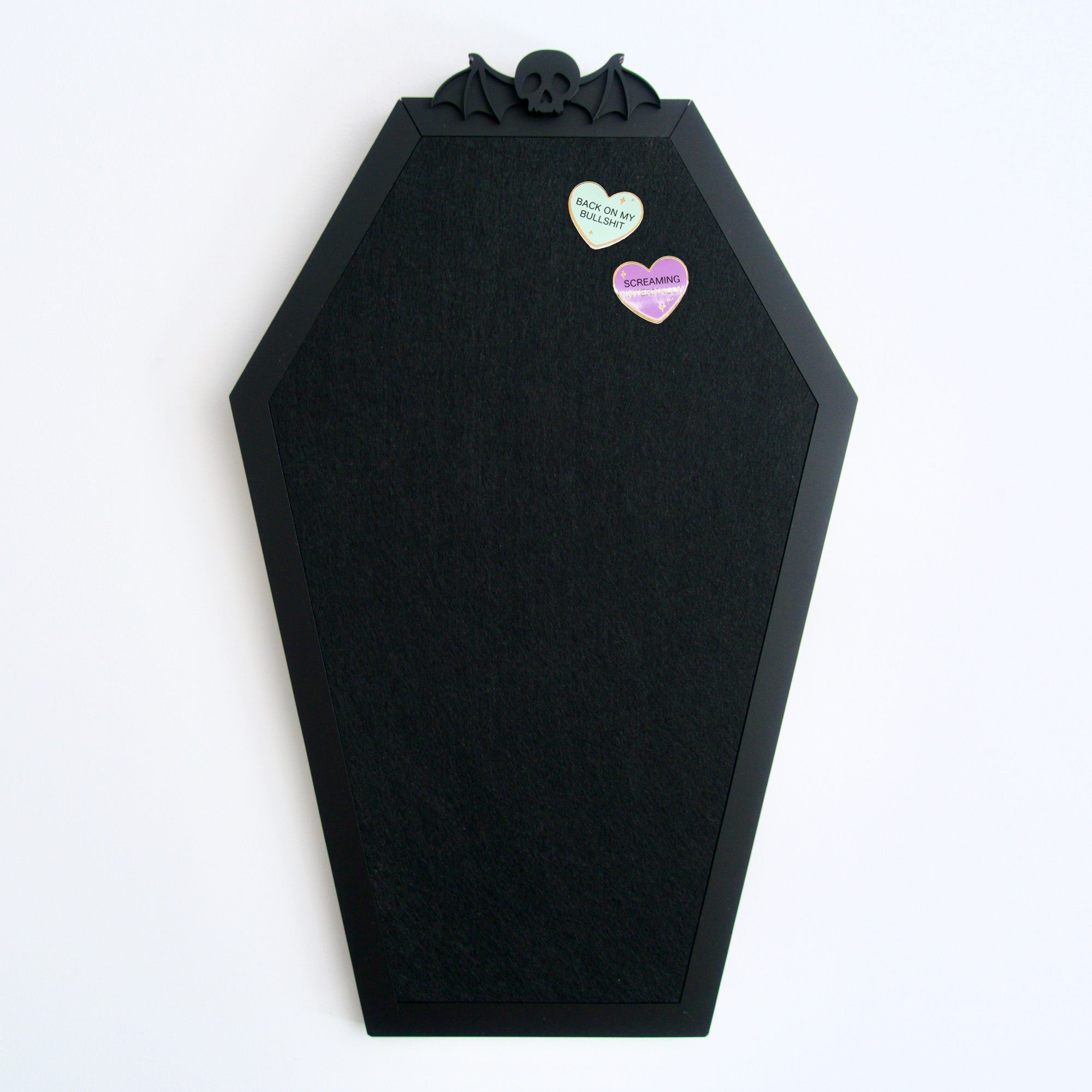 Gothic Coffin Enamel Pin Board