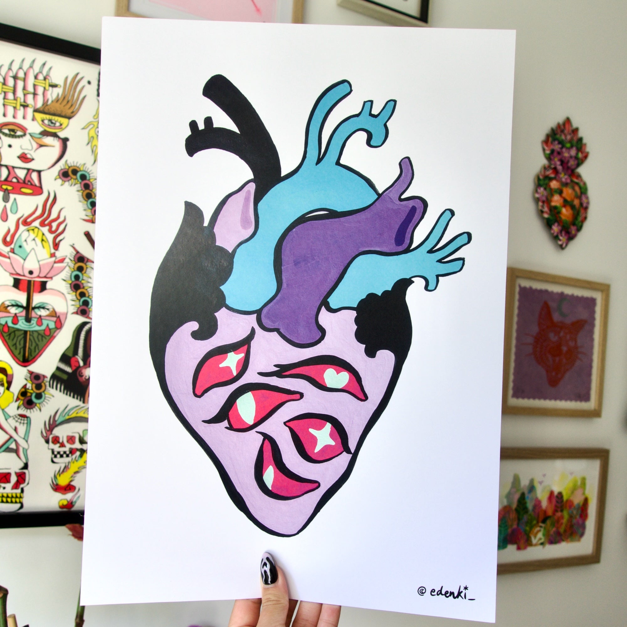 Anatomical Heart - A3 Print