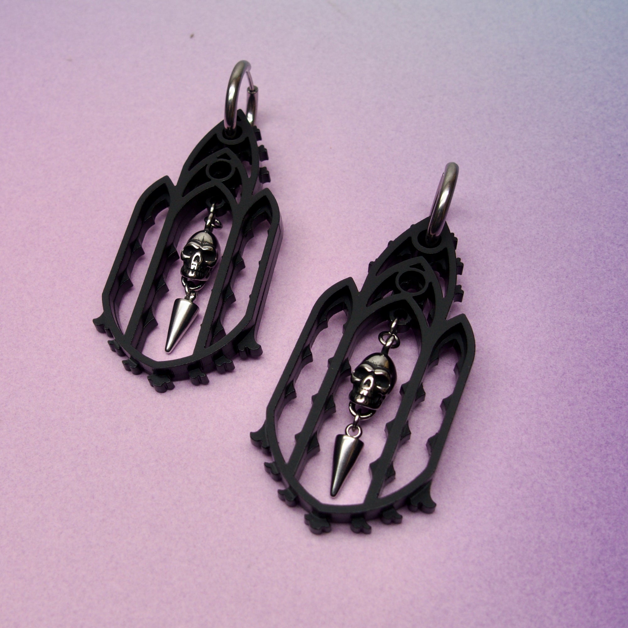 Calvaria Gothic Cathedral Statement Earrings