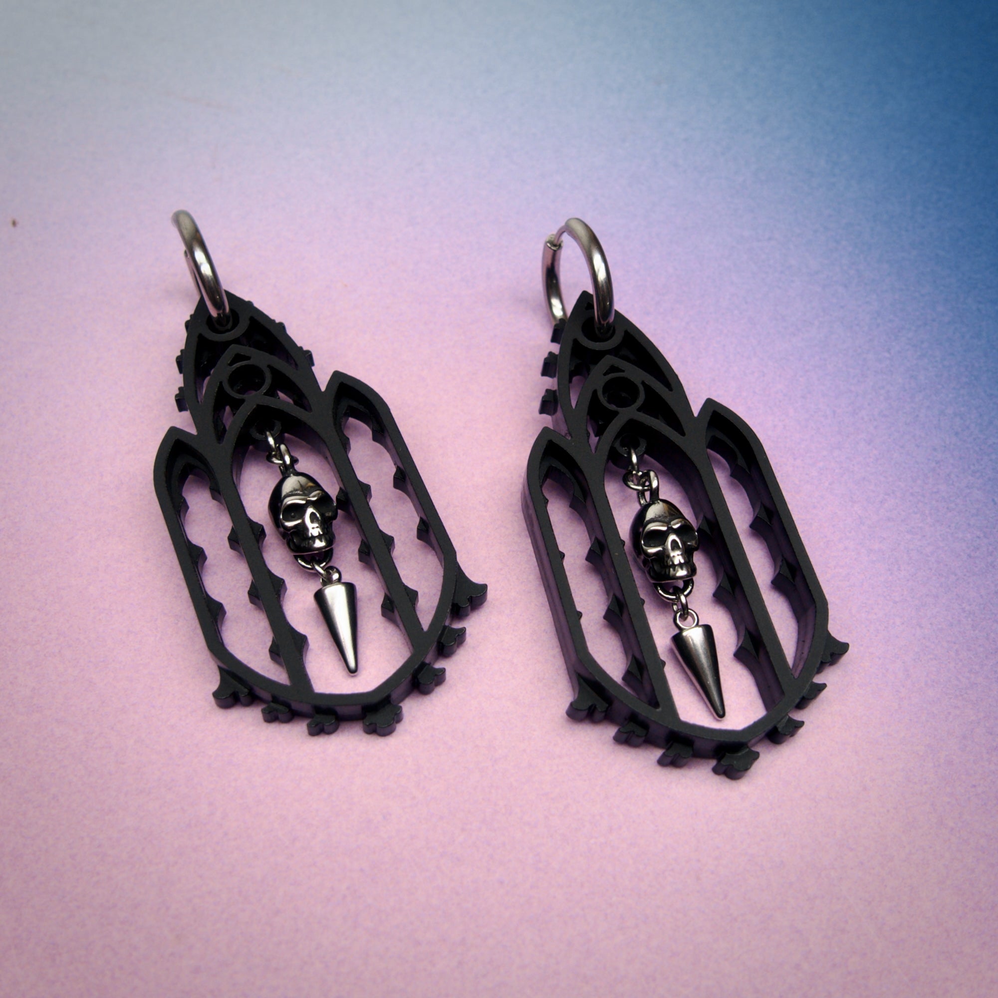 Calvaria Gothic Cathedral Statement Earrings