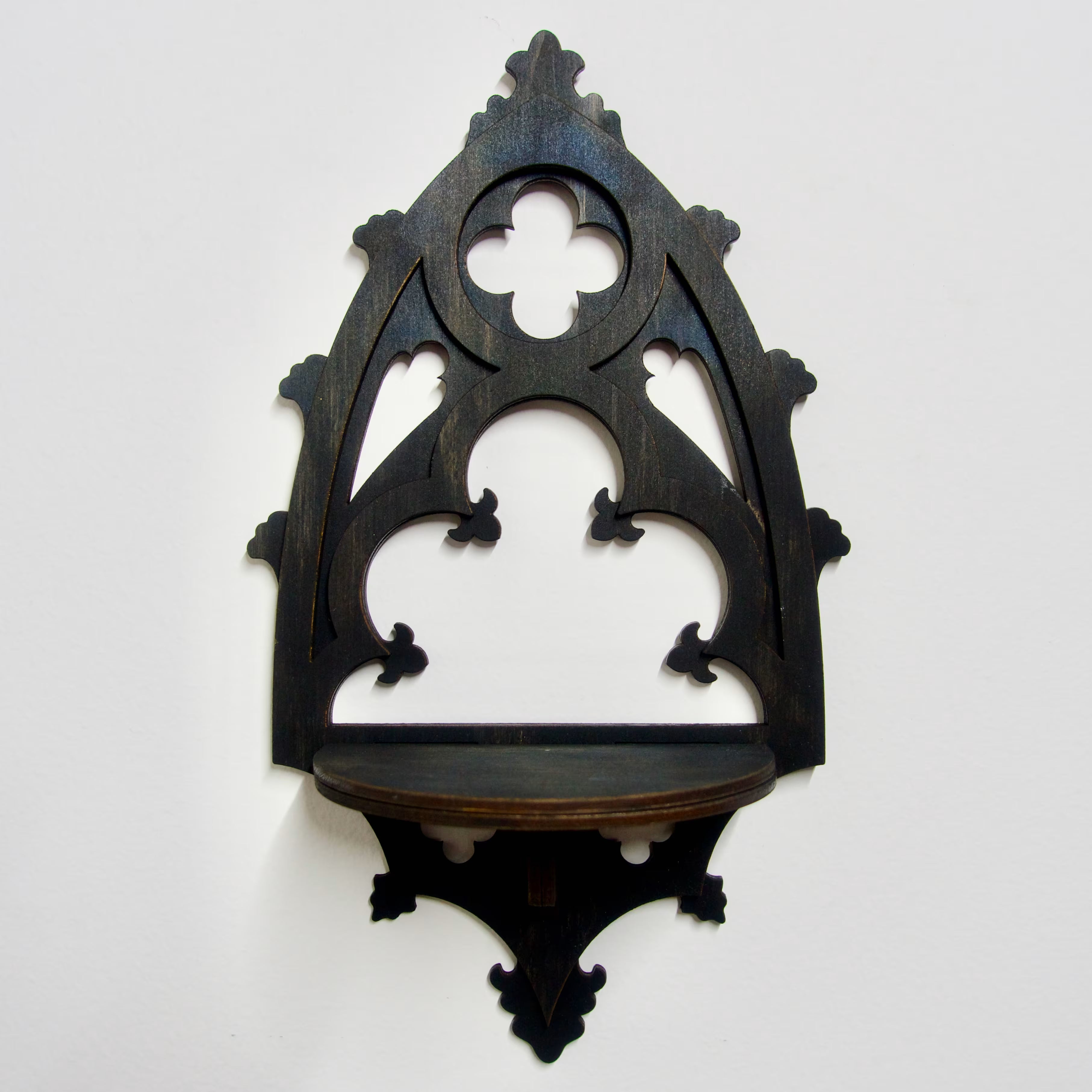 Gothic Cathedral Mini Arch Curio Shelf | Trinket Display
