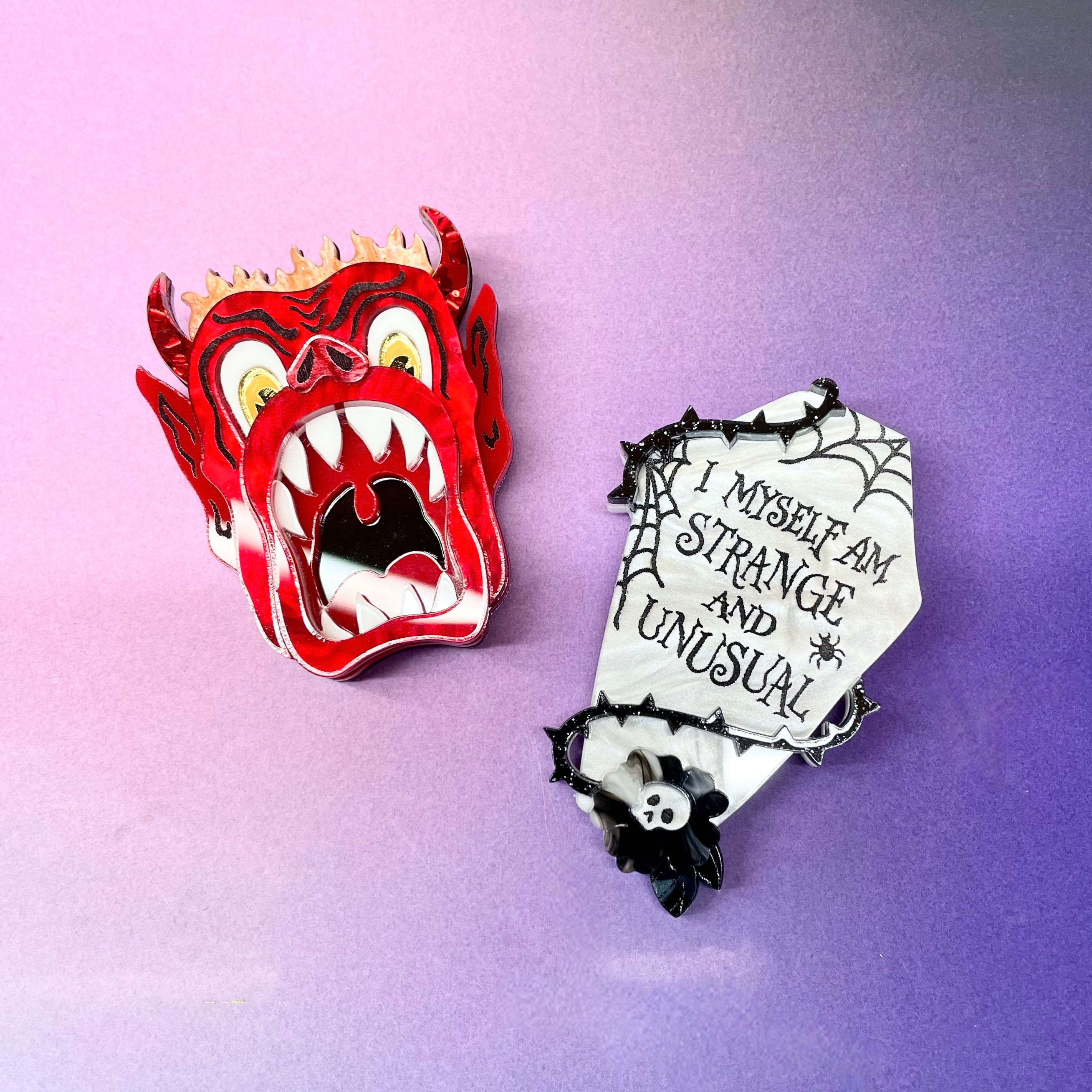 Beetlejuice Dante's Inferno Room Brooch