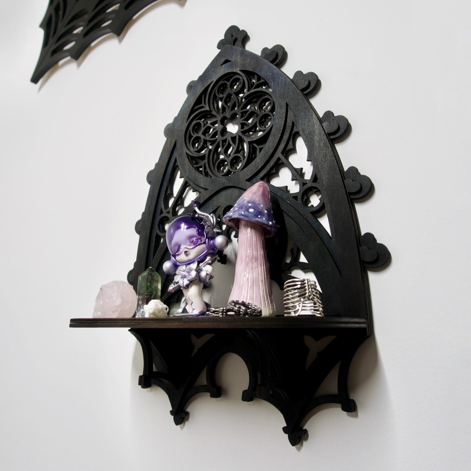 Gothic Cathedral Large Arch Curio Shelf