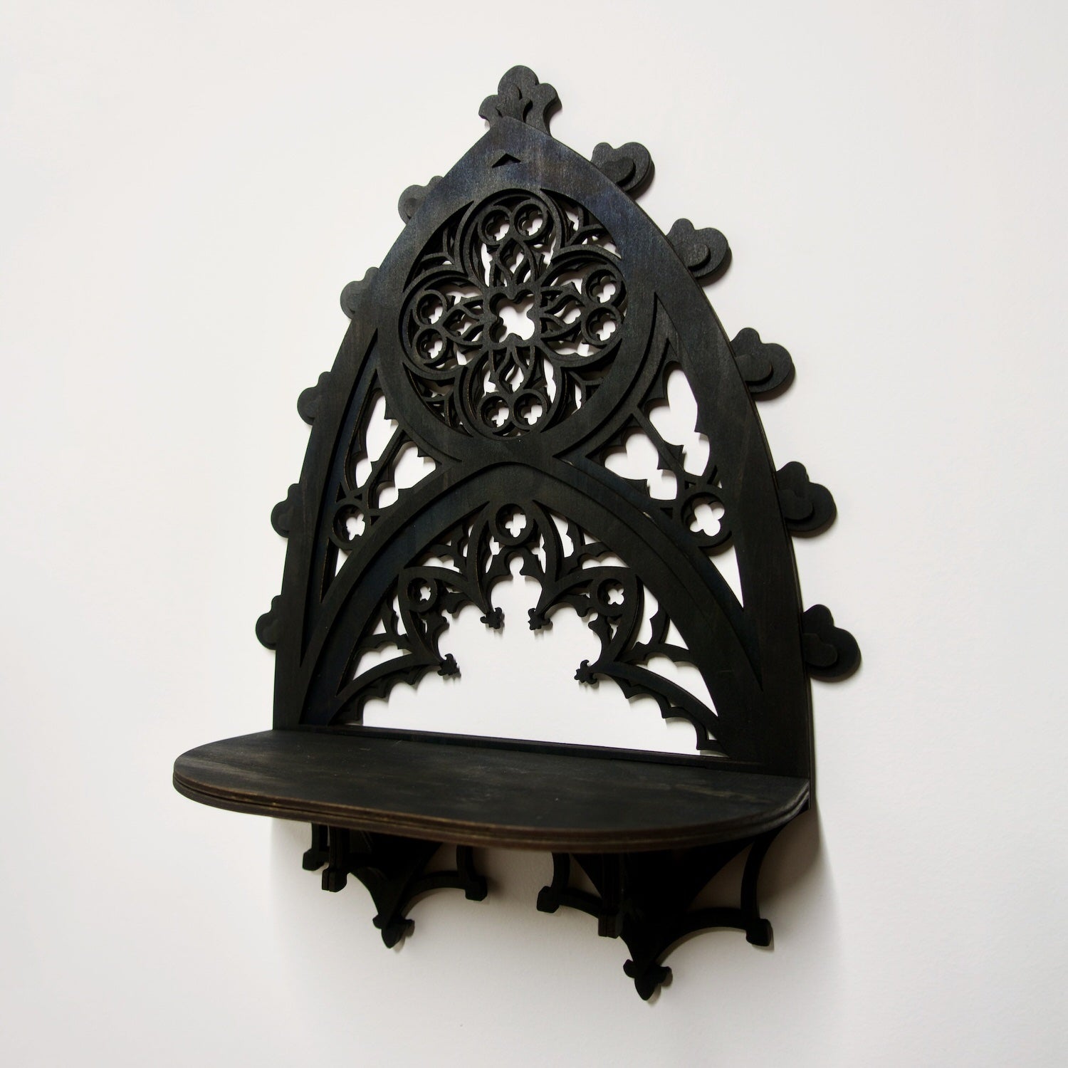 Gothic Cathedral Large Arch Curio Shelf