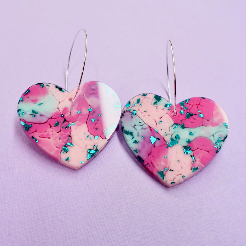 Sweet Heart Earrings in Amai - edenki