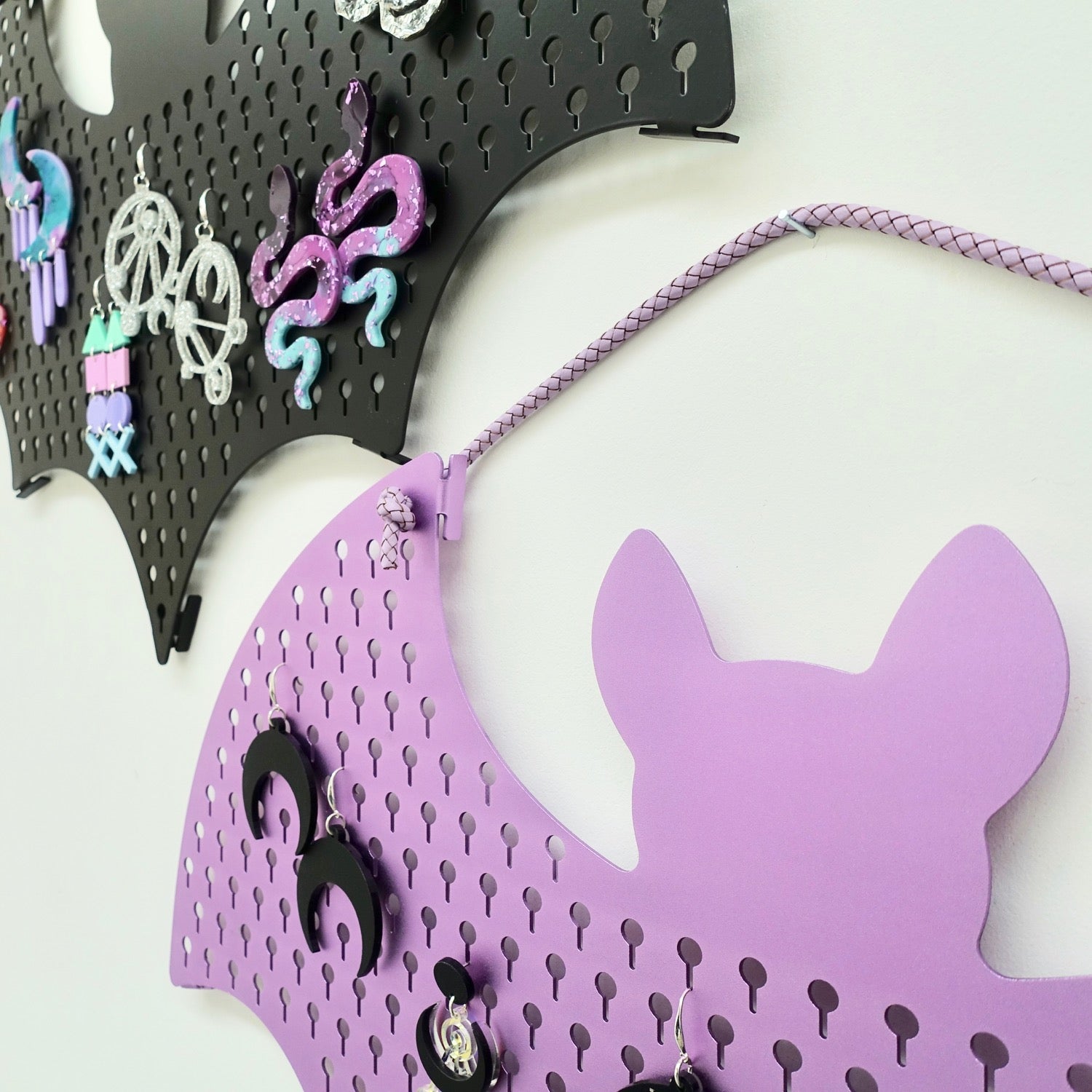 Large Bat Metal Earring Holder - edenki