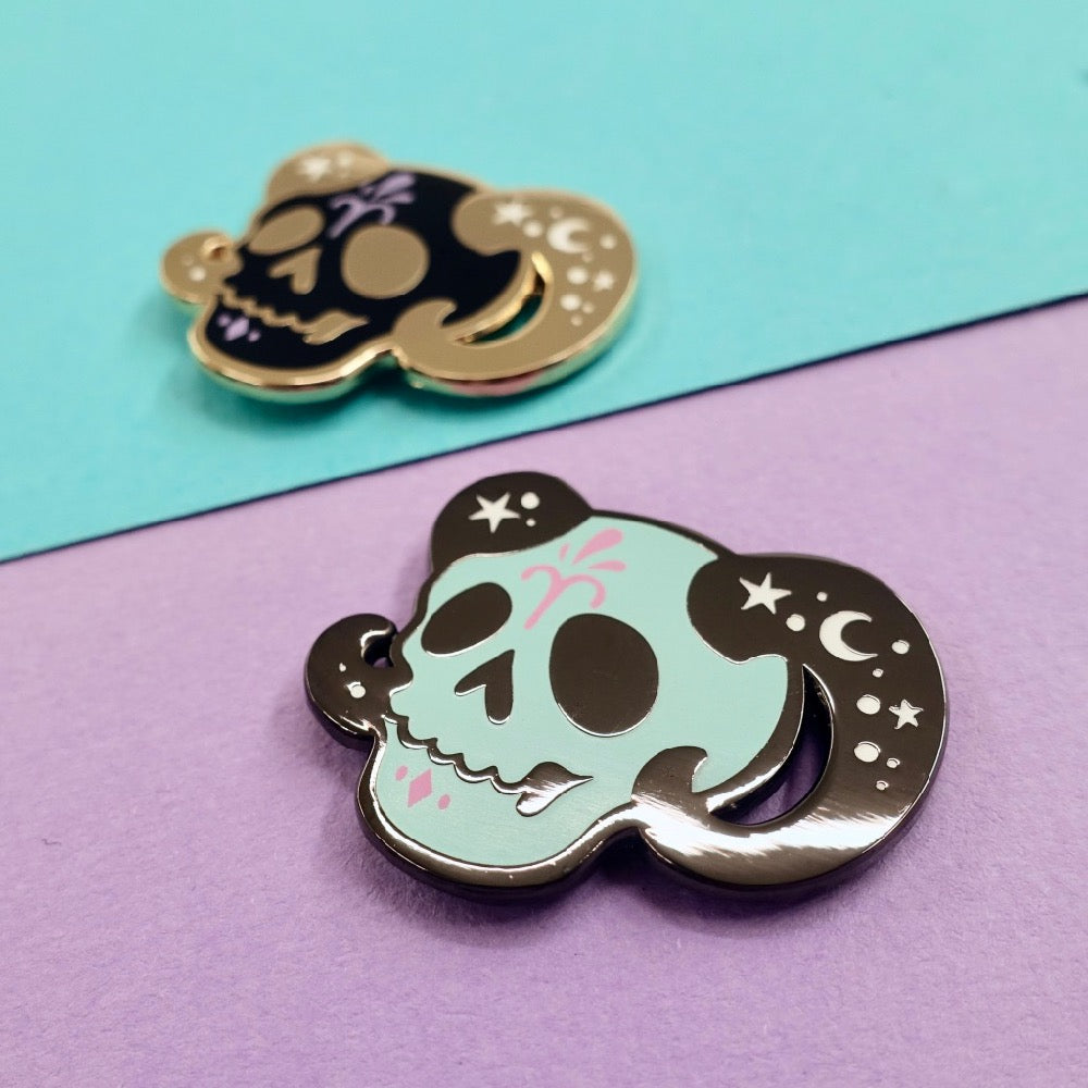 Skull Zodiac Enamel Pin - Aries - edenki
