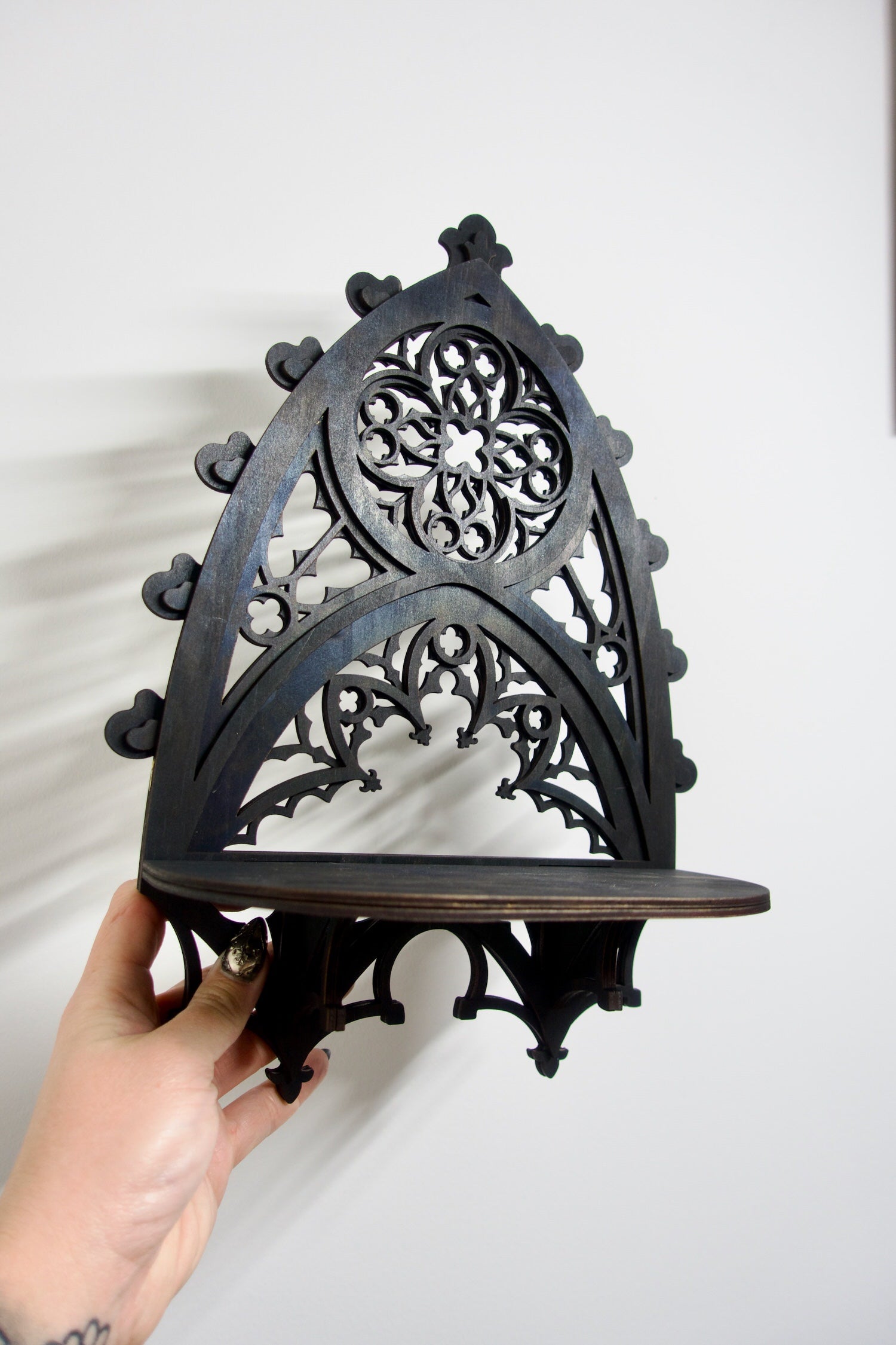 Gothic Cathedral Large Arch Curio Shelf