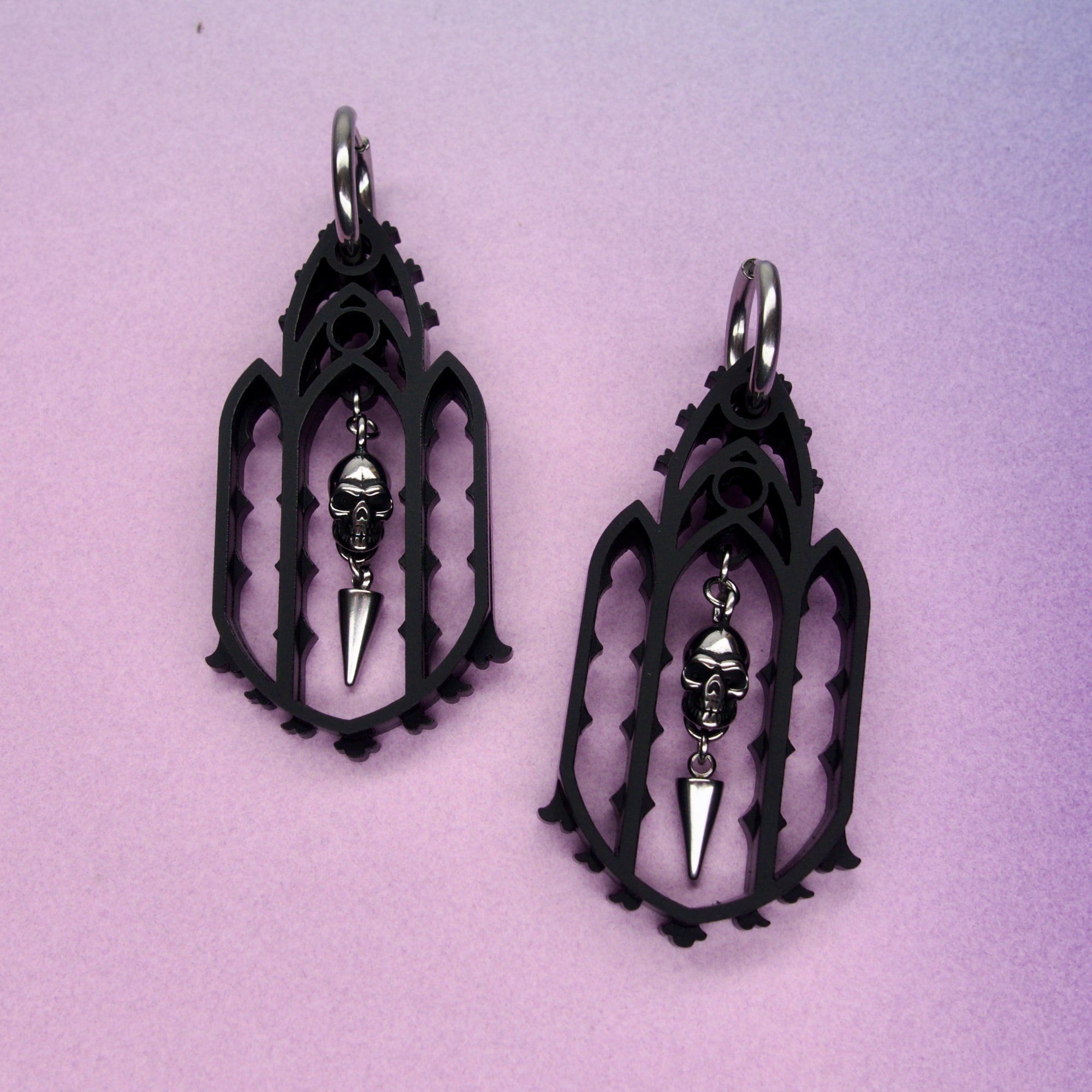 Calvaria Gothic Cathedral Statement Earrings