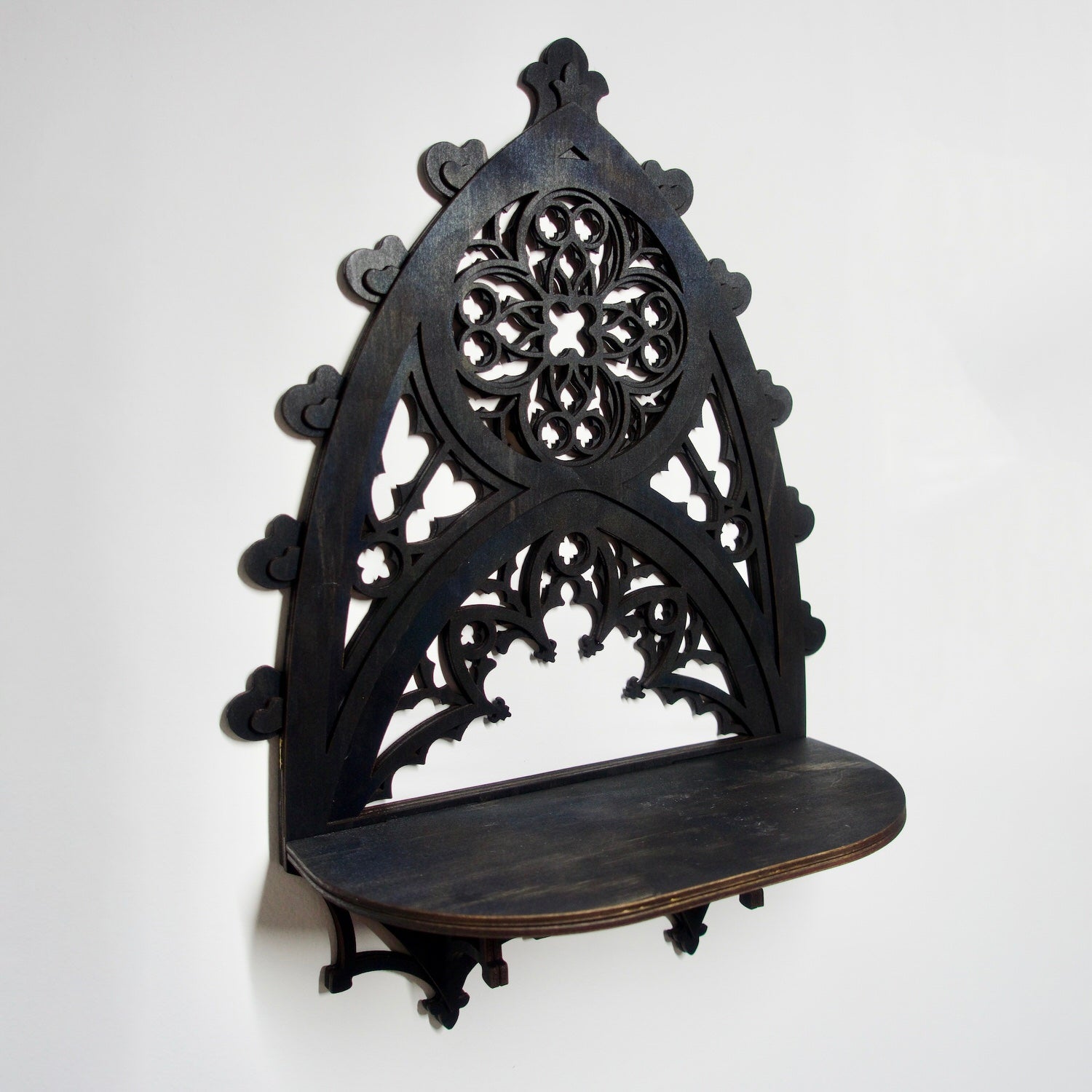 Gothic Cathedral Large Arch Curio Shelf