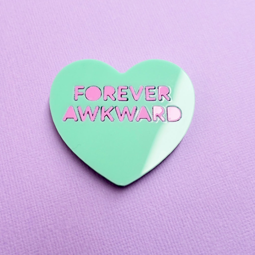 Candy Heart Brooch - FOREVER AWKWARD - edenki