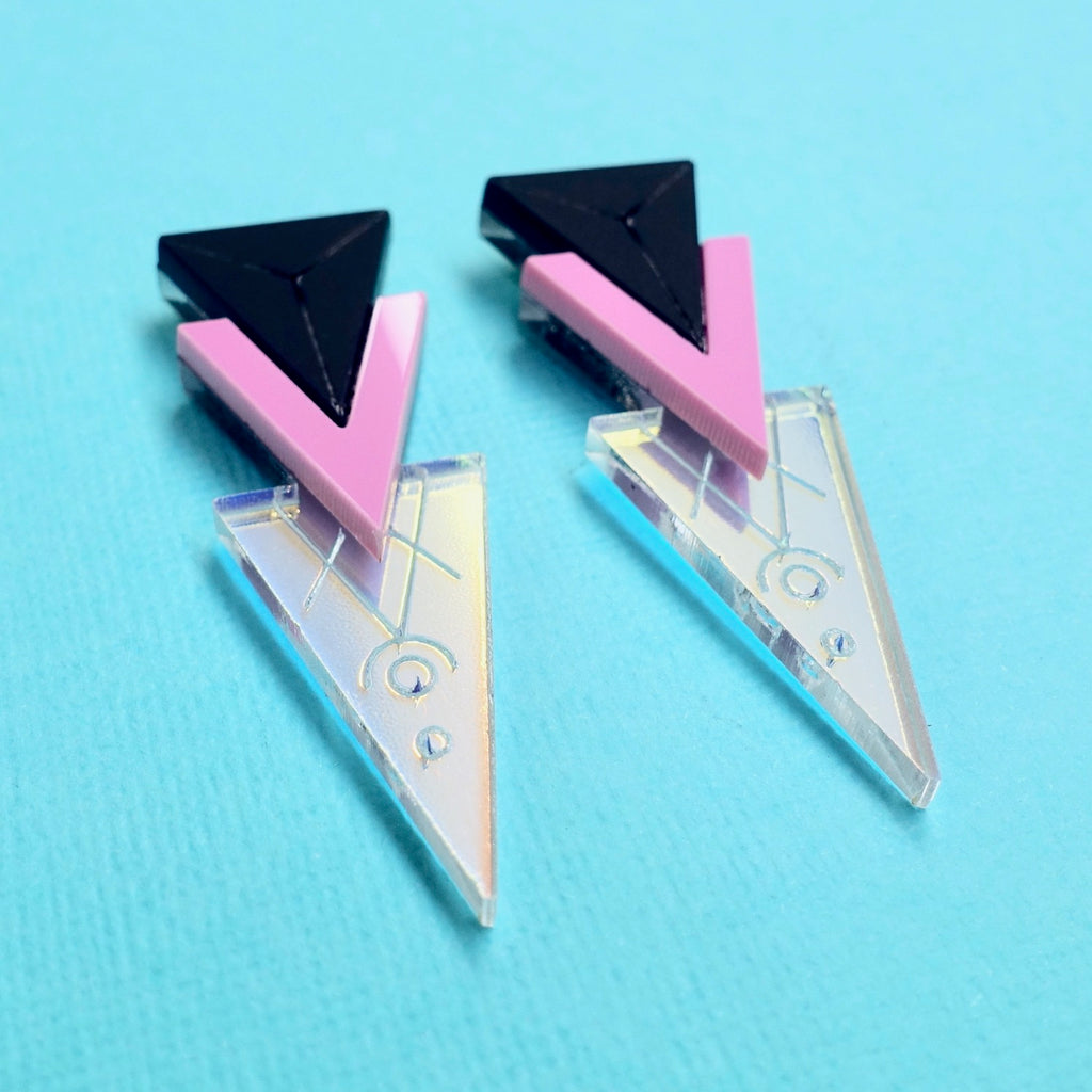 Trinity Earrings - Iridescent - edenki