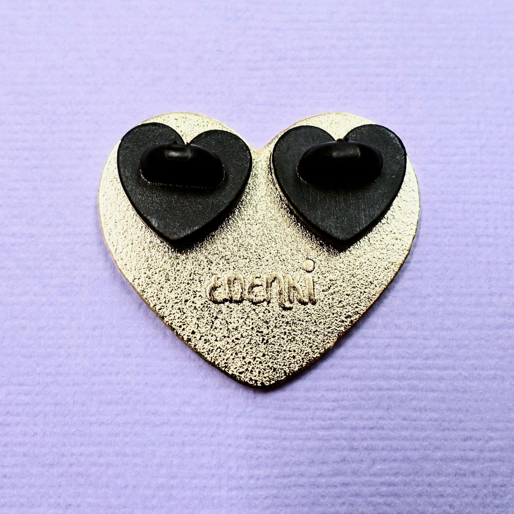 Candy Heart Enamel Pin - 100% Done - edenki