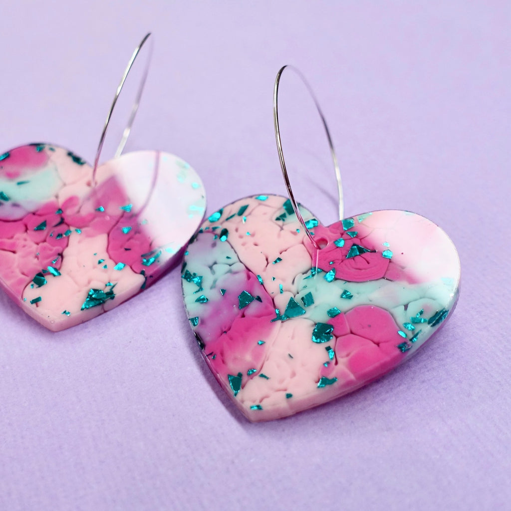 Sweet Heart Earrings in Amai - edenki