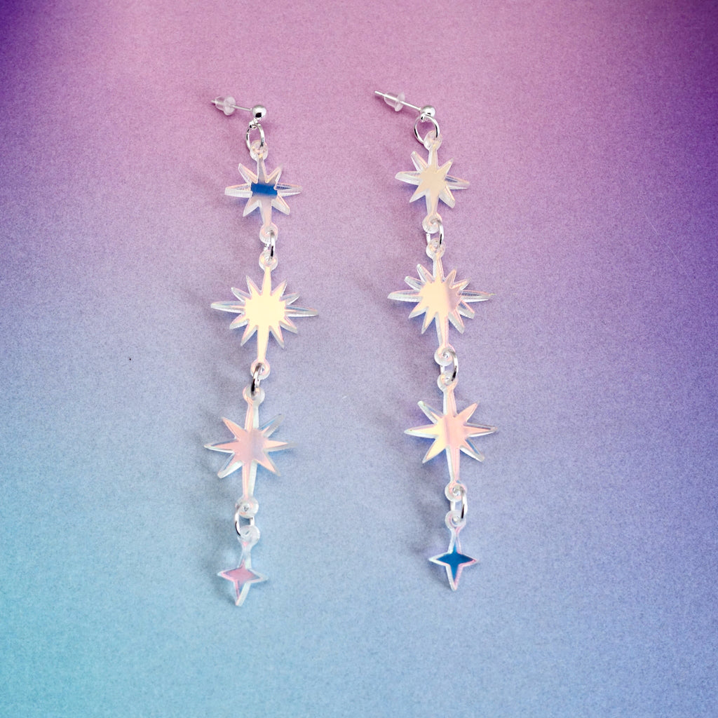 Starburst Earrings - Iridescent