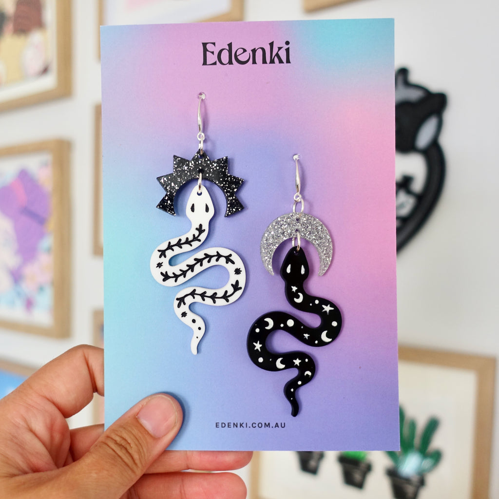 Celestial Snakes Earrings - edenki